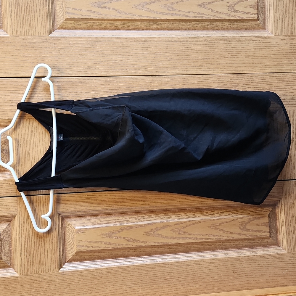Black blouse tank